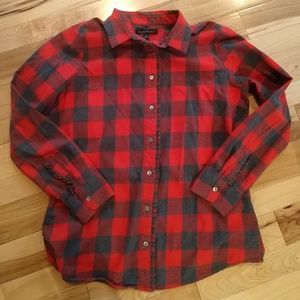 Banana Republic Soft Ruffle Flannel